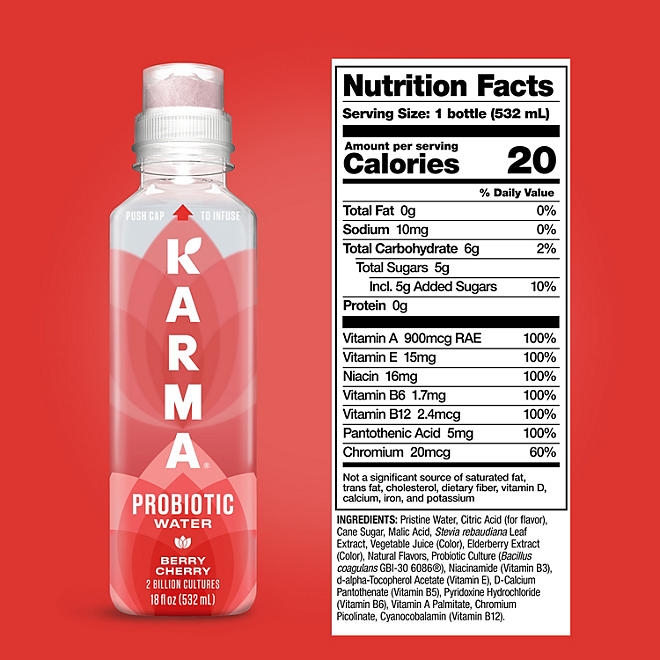 Karma Probiotic Water Variety Pack 18 oz., 12 pk. - Image 3