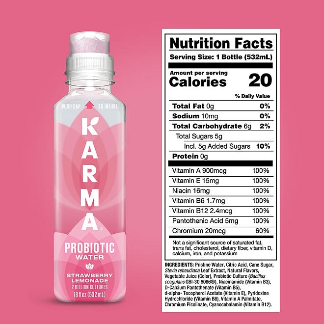 Karma Probiotic Water Variety Pack 18 oz., 12 pk. - Image 4