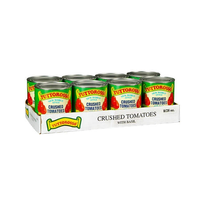 Tuttorosso Crushed Tomatoes with Basil (28 oz., 8 pk.) - Image 2