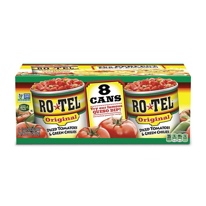 Ro-Tel Diced Tomatoes & Green Chilies 10 oz., 8 ct. - Image 2