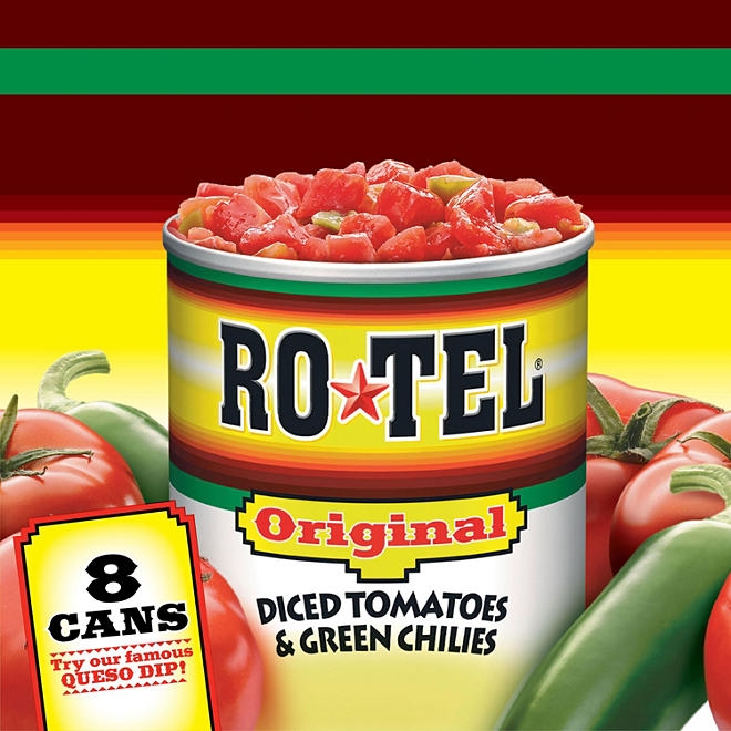 Ro-Tel Diced Tomatoes & Green Chilies 10 oz., 8 ct. - Image 3