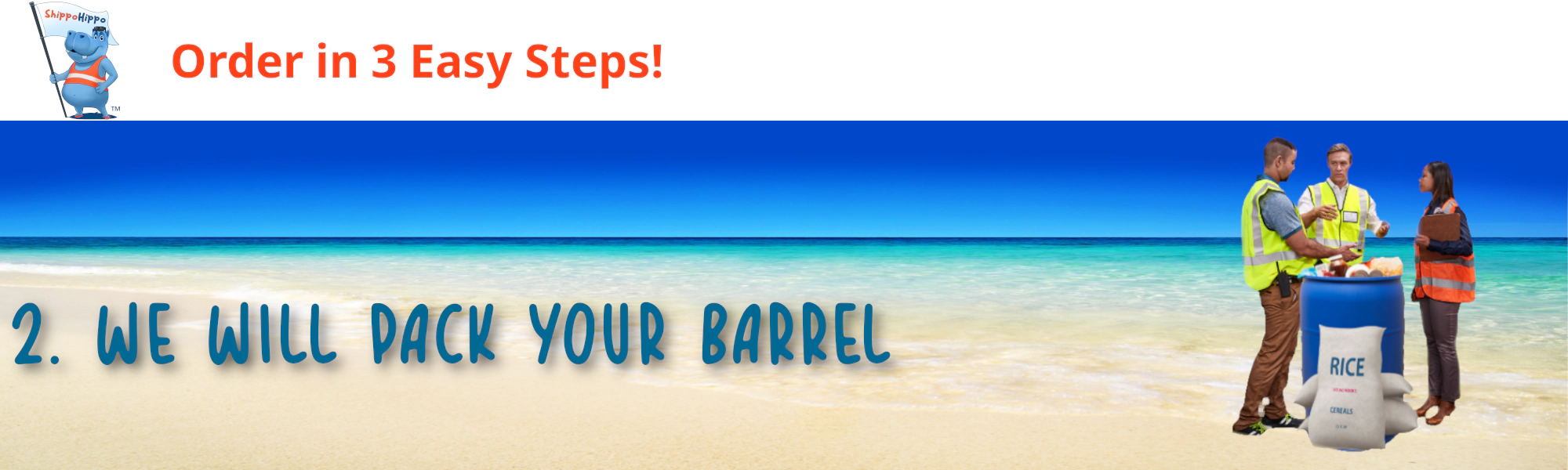 Step 2 of Three easy steps to ordering your barrel! | Shippo Hippo | https://shippohippo.com
